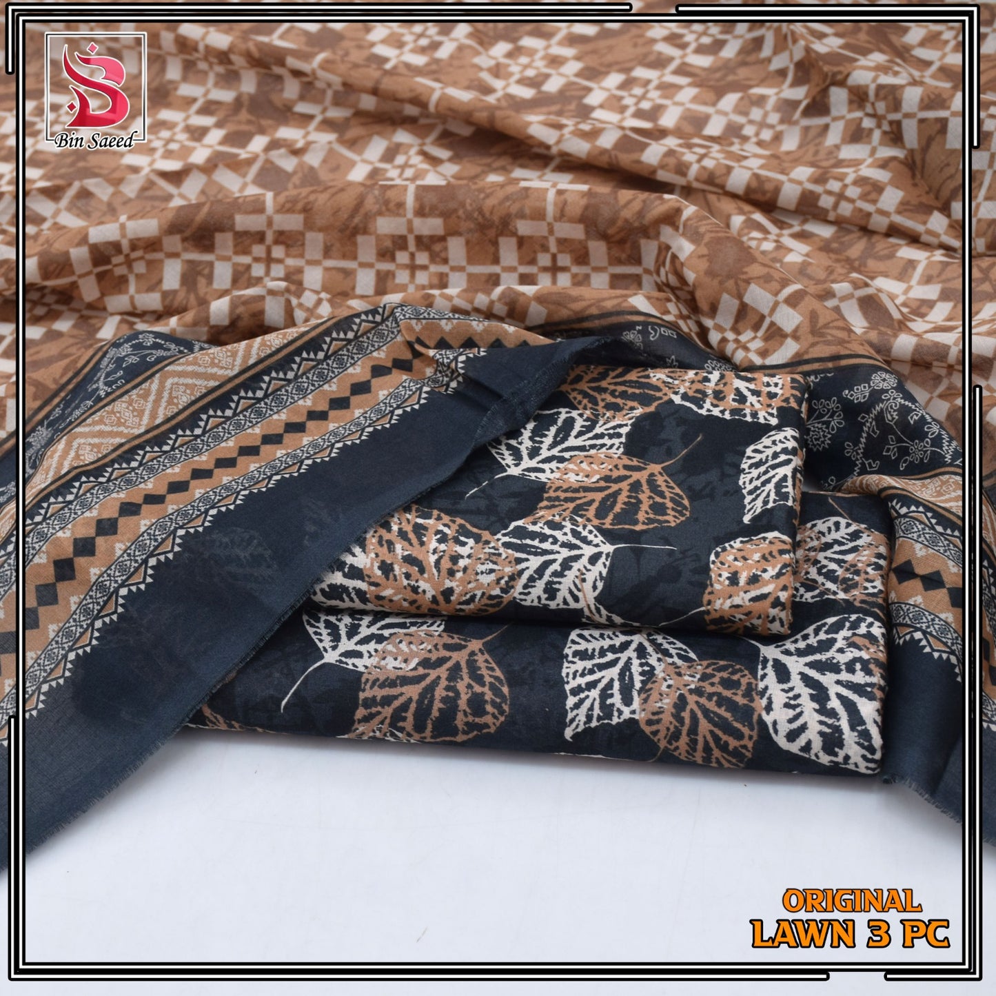 Bin Saeed Lawn 3pc