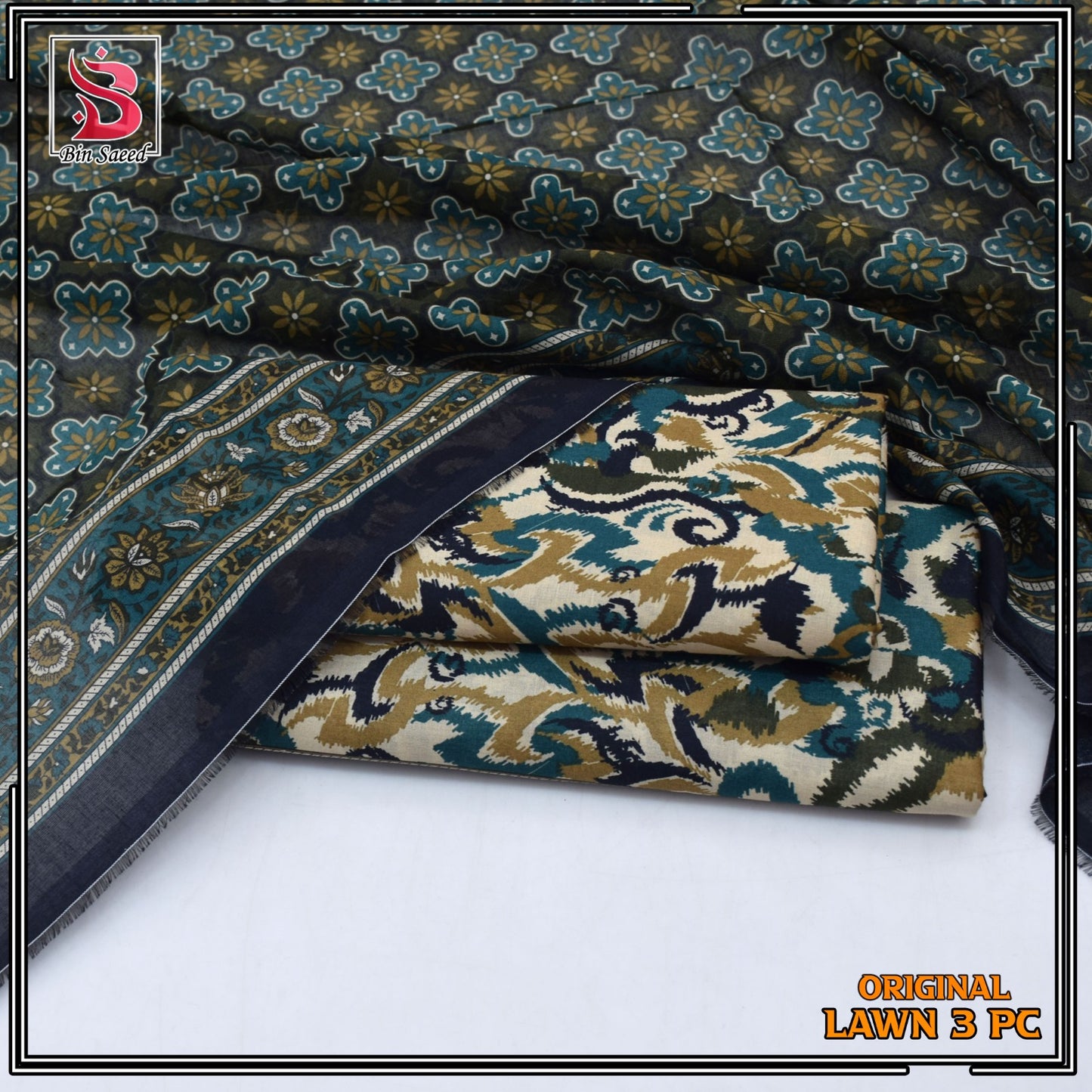 Bin Saeed Lawn 3pc