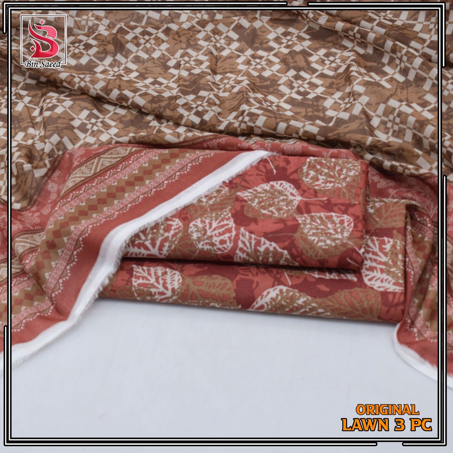 Bin Saeed Lawn 3pc