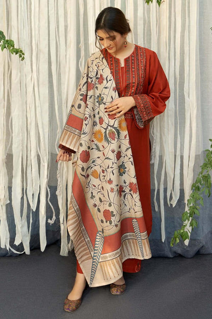 DHANAK 3PC Embroidered