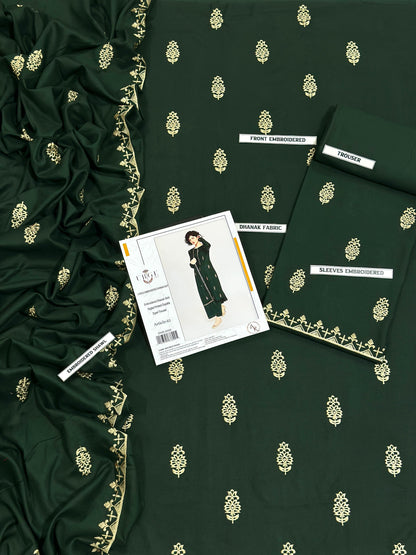 DHANAK 3PC Embroidered