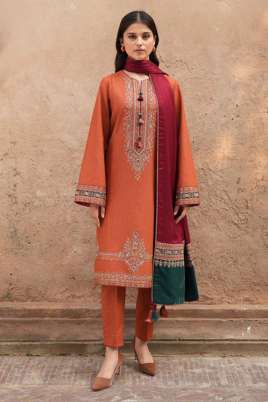 DHANAK 3PC Embroidered