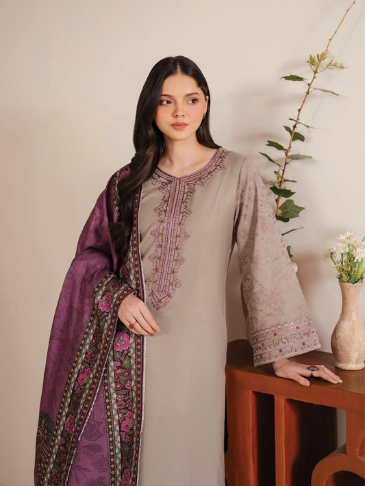 DHANAK 3PC Embroidered