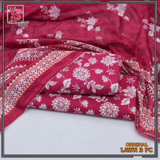 Bin Saeed Lawn 3pc