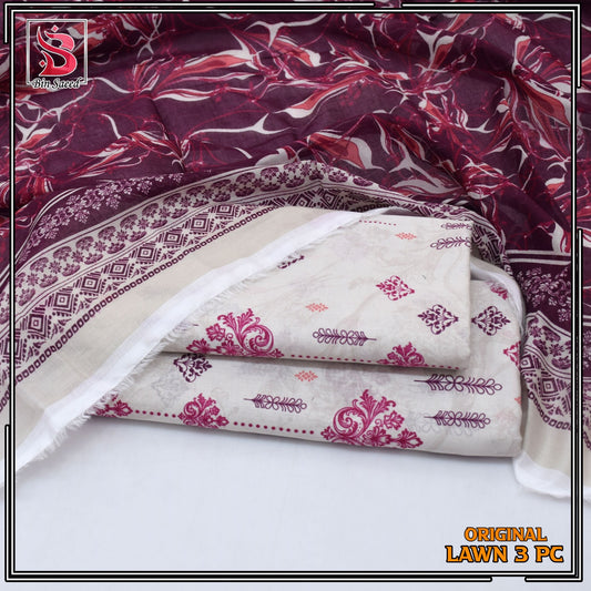 Bin Saeed Lawn 3pc