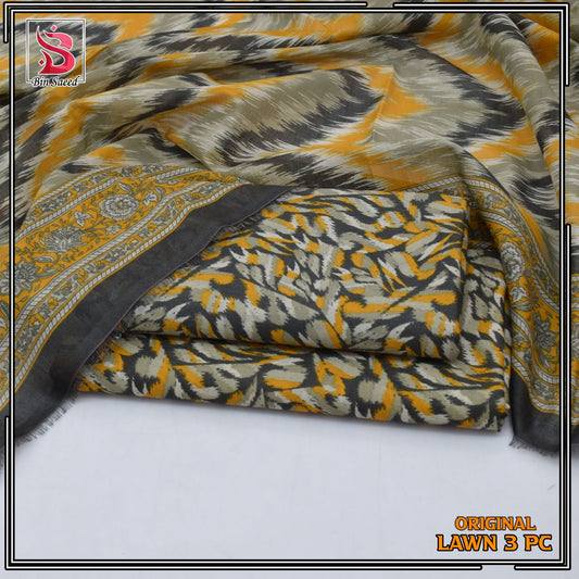 Bin Saeed Lawn 3pc