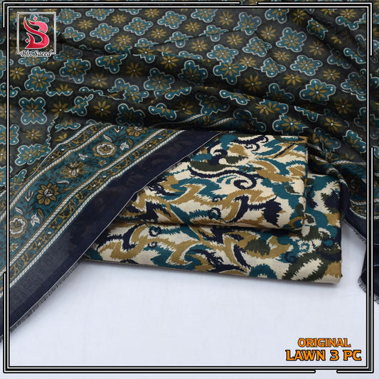 Bin Saeed Lawn 3pc