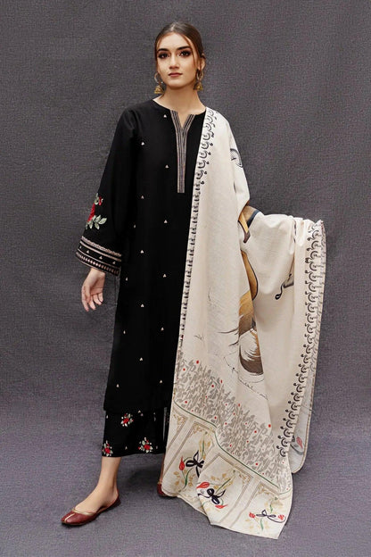 DHANAK 3PC Embroidered