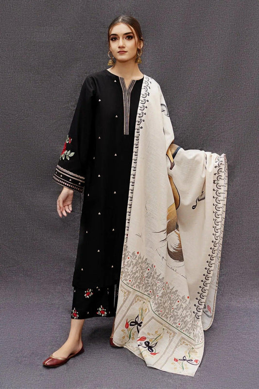 DHANAK 3PC Embroidered